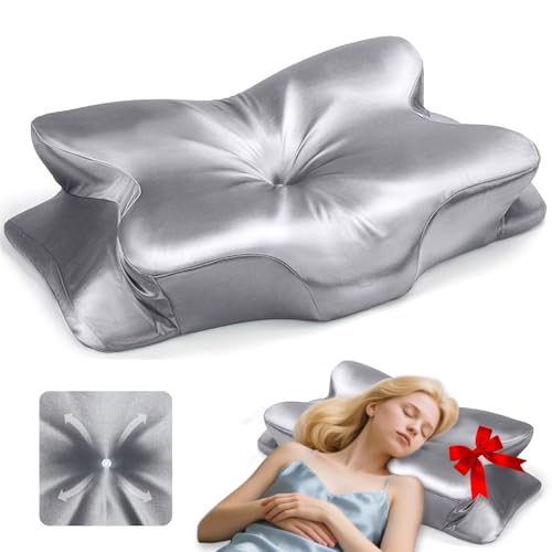CCidea Cervical Neck Support Pillow for Sleeping & Pain Relief – Ergonomic Contour Memory Foam...