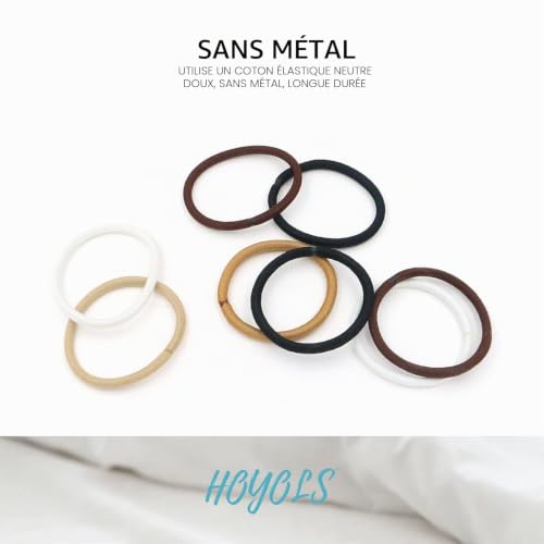 HOYOLS Élastiques pour Queue de Cheval, Élastiques à Cheveu 50 pcs – vue 3