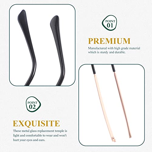 POPETPOP Sunglasses Replacement Temple Eyeglasses Temple Replacement: Metal Eyeglasses Arm Glasses Sleeve Retainer Sunglasses Glasses Eyewear for Replacement Metal Temples - Image 4