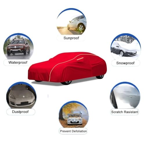 Housse auto de prestige pour DS3 Crossback bâche rouge haute densité - 7
