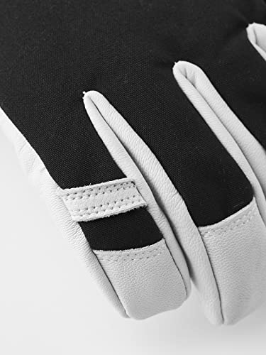 Hestra Army Leather Heli Ski Glove - Classic 5-Finger Snow Glove For Skiing, Snowboarding And Mountaineering, Black, 9 #TOP5
