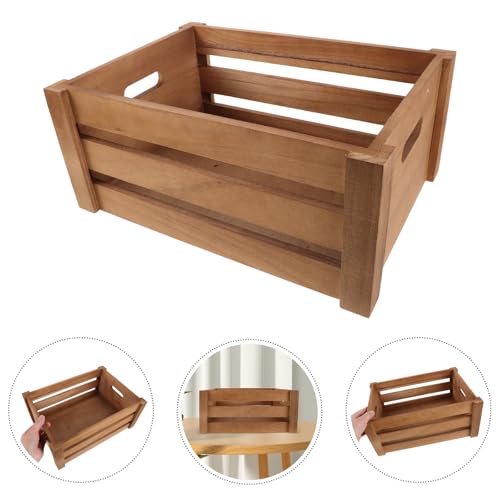 Organizador de vinilos para evitar dobleces con madera robusta y diseño rectangular retro 8