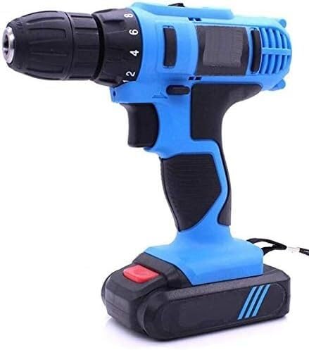 Taladro Inalambrico, Kit de controlador de impacto y controlador de plataforma de perforación de mano Kit de herramientas eléctricas de taladro percutor eléctrico de litio que incluye cargador de bate