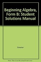 Beginning Algebra Form B 0070626227 Book Cover
