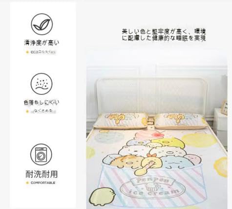すみっコぐらし　接触冷感　寝具２点セット（ ダブル敷パッド・枕パッド） すみっコぐらし 接触冷感 寝具2点セット（ ダブル 敷パッド・枕
