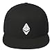 Hogue WS LLC Ethereum Logo Hat (Embroidered Snapback Cap) ETH Crypto HODL Black