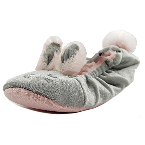 carter's Baby Girls June-S Slipper-K, Grey/Pink, 9-10 Infant