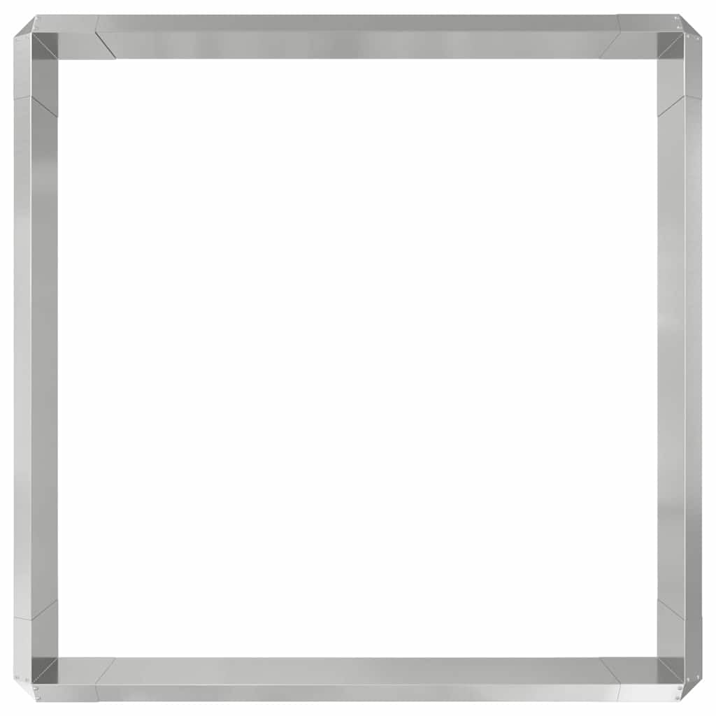 Genérico Cercas para Caracoles 8 pcs Plateado Acero Galvanizado,Bricolaje,Vallas de jardín,Ribetes y Bordes para jardín,Plata,874880
