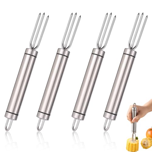 4 Stück Pellkartoffelgabel, Kartoffelgabel Aus Edelstahl Pellkartoffel - Gabell mit 3 Zinken Quellkartoffel Halter für Pellkartoffel oder MaiskolbenHalter 4 Stück Pellkartoffelgabel, Kartoffelgabel Aus Edelstahl Pellkartoffel - Gabell mit 3 Zinken Quellkartoffel Halter für Pellkartoffel oder MaiskolbenHalter