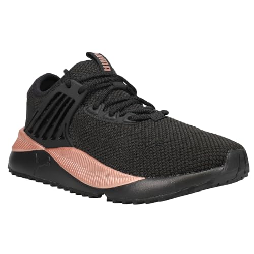 PUMA Womens Pacer Future Sneaker, PUMA Womens Black-Rose Gold, 6.53