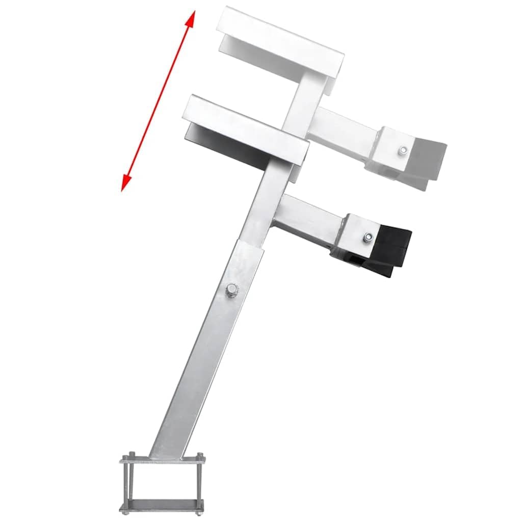 vidaXL Support de Treuil pour Remorque Bateau, Réglable 62–72 cm, Acier, Support de Proue, Capacité 500–1000 kg, Épaisseur Acier 2,5 mm, Équipement de Levage et Sécurisation de Bateau