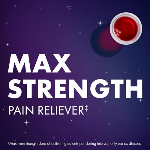 zzzquil liquid max strength pain reliever nighttime sleep aid liquid acetaminophen 1000mg diphenhydramine 50mg hci non-habit forming black cherry flavored 2 pack 24 fl oz