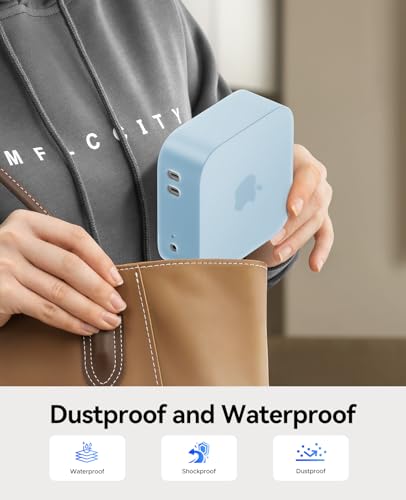 Image of ORICO Silicone Case for Apple Mac mini M4, Protective Cover, All-Round Protection Sleeve, Anti-Slip & Shockproof, Soft Matte Finish Shell, Lightweight, Durable & Heat-Resistant, Blue, TP24-2