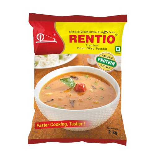Image of Rentio Premium Desi Toor Dal | Oiled Toor Dal | Arhar Dal 2kg Pantry