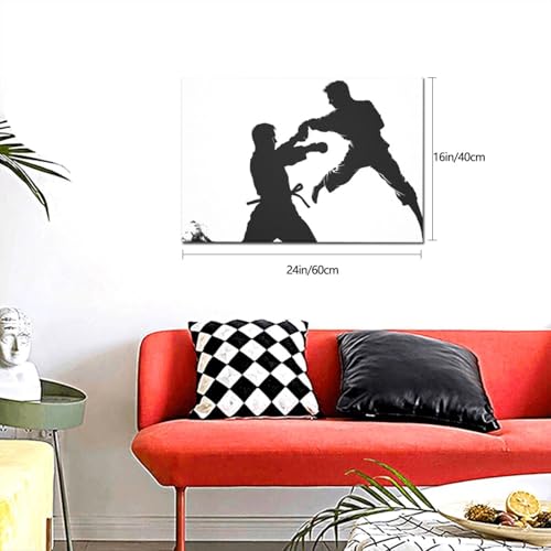 Poster kickboxing LPSRTWE pour déco murale de bureau actif