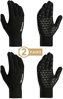 TRENDOUX Mens Gloves, Winter Gloves for Women Adult with Touch Screen - Hands