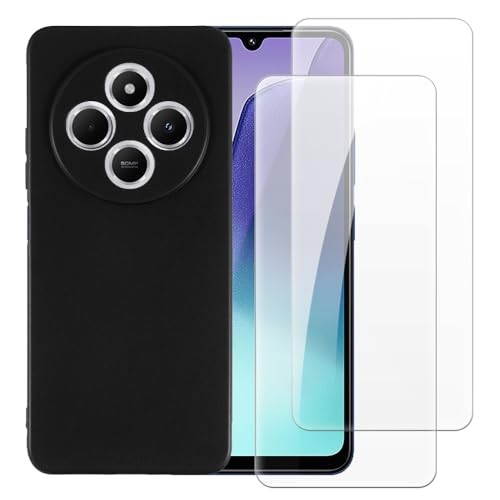 Shantime �P�[�X�{2�����苭���K���X�Z�b�g Xiaomi Redmi 14C 5G �Ƃ̌݊������� �ϏՌ��J�o�[���S�ʕی�X�N���[���v���e�N�^�[(�u���b�N)