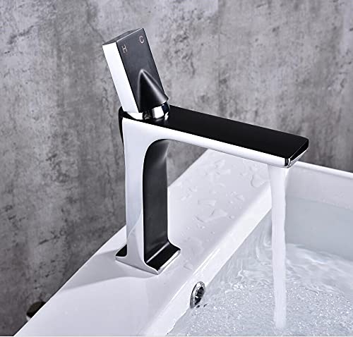 Mitigeur à bec pivotant pour cuisine et robinet de lavabo rétro or brossé de pont