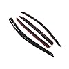 Tuningpros Window Visor Compatible with 2006-2009 Dodge Ram 2500 Mega Cab, DGWV2-131-2 Outside Mount Deflector Rain Guard Dark Smoke, 4 Pcs Set #1