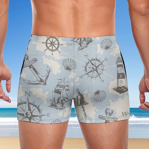 Boxer de bain Sailing Compass à séchage rapide pour homme - 3