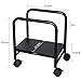 EUREKA ERGONOMIC Computer Tower Stand, Height Adjustable PC Stand for Under Desk, Mobile Rolling CPU Holer with 360° Locking Caster Wheels, Desktop Tower Cart on Floor, Desk Accessories, Steel, Black