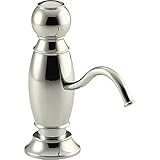 KOHLER K-1994-SN Traditional Design Soap/Lotion Dispenser, Vibrant Polished Nickel