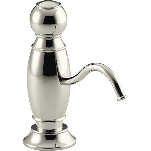 Kohler 1994-SN Traditional Design Soap/Lotion Dispenser, Vibrant Polished Nickel