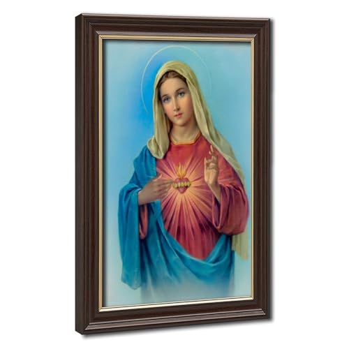 Poster Vierge Marie Cœur Immaculé impression vintage haute définition