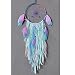 Dream Catcher Handmade Traditional White Feather Wind Chime Wall Hanging Home Decoration (Purple Bohemia Dream Catcher)