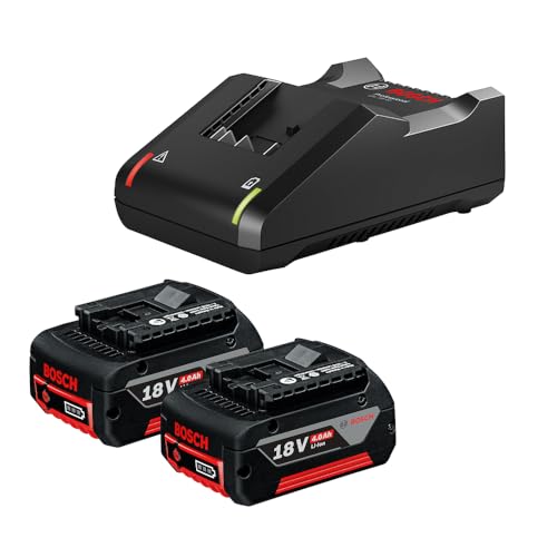 Bosch Kit 2 Baterias GBA 18V 4Ah + Carregador GAL18V-40 Bivolt