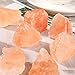 RCSTONE Himalayan Pink Crystal Salt Stones, 1.18 to 1.97 Inches, 0.22 Pounds for Salt Lamp, Bowl, and Decorations M33, Orange