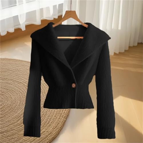 Womens Knit Cardigan Sweater Long Sleeve Loose Fit V Neck Open Front Tops Fall Winter Casual Coat4