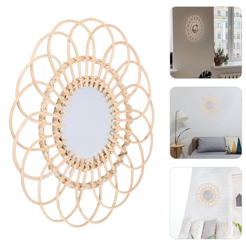 Miroir rotin elegant de haute qualite avec verre haute definition - 8