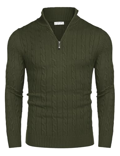 Pull à col roulé pour homme en maille fine et finitions soignées COOFANDY