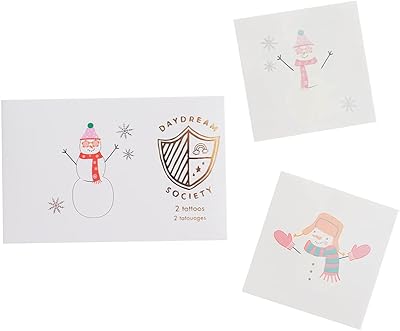 Daydream Society Blizzard Buddies Temporary Tattoos, Pack of 2