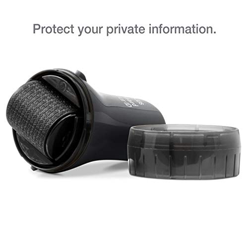 Guard Your ID Wide Advanced Roller 2.0 Identity Theft Prevention Security Stamp Black - Thumbnail 6