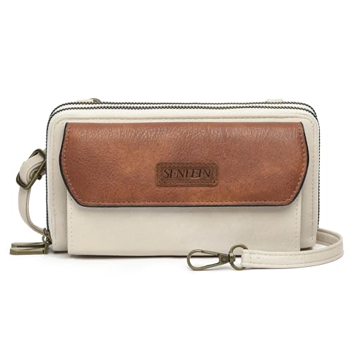 Image of SENDEFN Small Crossbody Phone Purses for Women Vegan Leather Crossbody Bags Shoulder Handbags