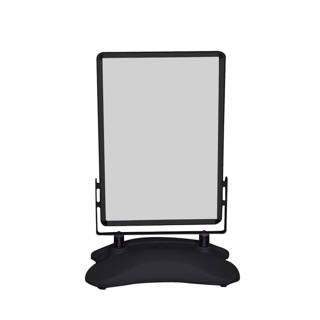 Display Genie Spring Waterbase Pavement Sign with Aluminium Clip Frame – Poster Display Stand – Ideal for Entrances, Retail Spaces & Car Parking (Black) (A1)