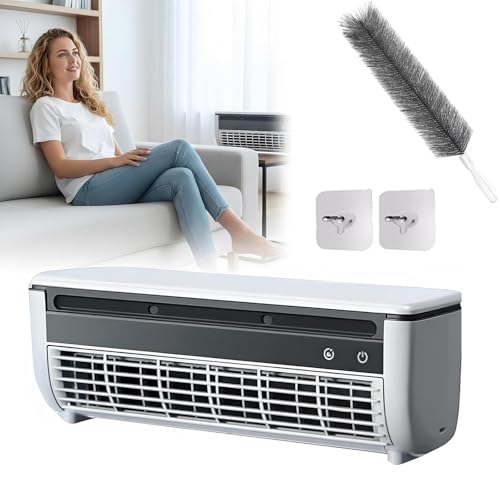 Epicooler Portable Air Conditioner, Epicooler Wall- Mounted Air Conditioner, Wireless Charging, No Drilling Required, 30s Instant Cooling for Home Office (A)
