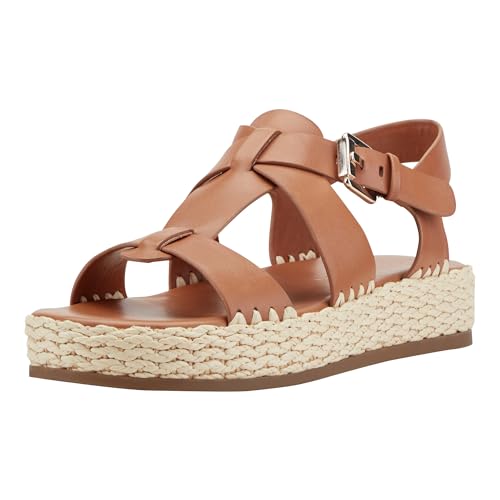 Marc Fisher LTD Women's Elissa Sandal Medium Natural Leather 7.5 Medium by Marc Fisher LTD - Used condition - US$40.82