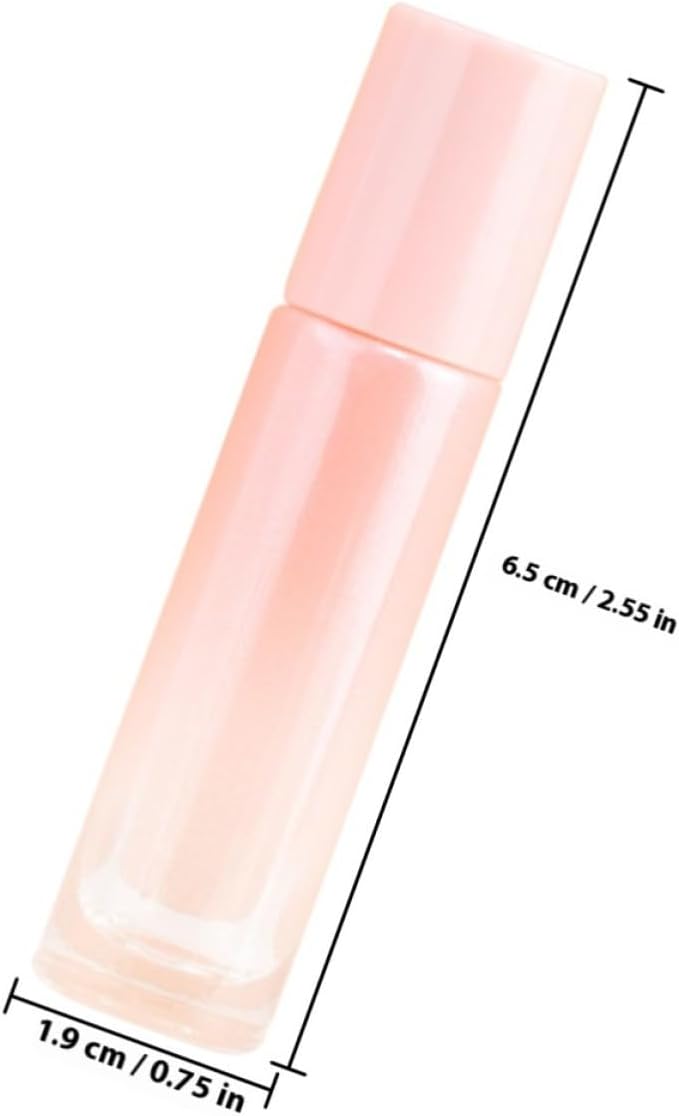 6 Pcs Glass Essential Oil Roller Bottles 5ml Small Perfume Roll-on Bottles Lightweight and Good Sealing for Travel and Trips Portable Refillable Containers