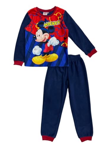 arlis Ensembles Pyjama Polaire Mickey (FR/ES, Âge, 8 Ans, Taille Normale, Marine)