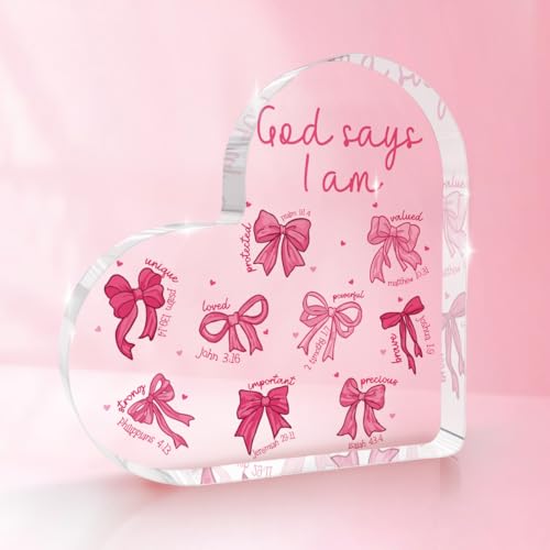 Preppy Room Decor Inspirational Christian Bible Gifts for Women Pink...