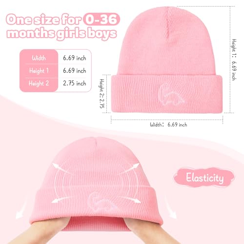 Image of Durio Baby Hat Winter Hats Fleece Lined Toddler Hat Mittens Warm Baby Boy Hat and Mitten Set Baby Beanie
