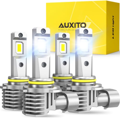 Image of AUXITO 9006 9005 LED Bulbs Combo 6500K White 180,000LM Mini Size,4PCS