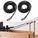Aosekaa 2x Pilates Reformer Pull Ropes Straps Versatile Components for Home Studio Use Workout Equipment Pilates Core Bed Accessories