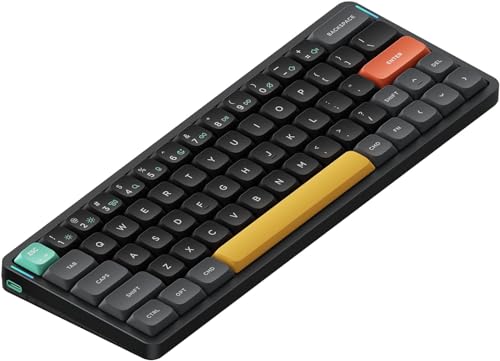 nuphy Air60 V2 メカニカルキーボード 60%ロープロファイル ワイヤレスキーボード Bluetooth 5.0、2.4GHzレシーバー、有線接続(USB-C)、QMK/VIA対応、Mac/Windows/Linux OS対応、技適認証済み (