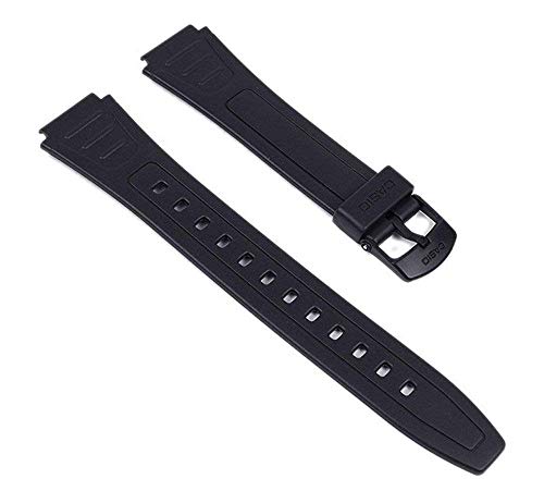 Casio 10268612 - Correa para reloj, resina, color negro