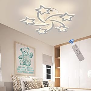 STCH LED Kinderzimmer Deckenleuchte Stern Ø65cm