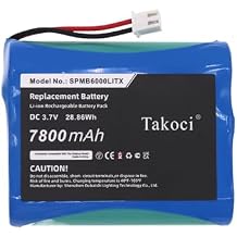 7800mAh Replacement Battery for Spektrum Transmitter iX12 NX6 NX8 Part Number SPMB6000LITX